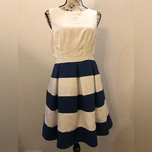 Forever 21 Blue and White Striped Dress 👗 L